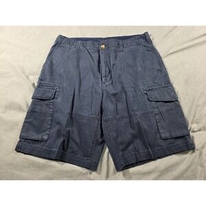 Polo Ralph Lauren Cargo Shorts Faded Blue Mens 34 10" Inseam Relaxed Cotton‎